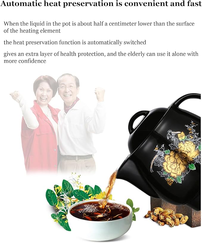 Smart Automatic Chinese Herbal Pot, Herbal Medicine Cooker, Chinese Medicine Cooking Pot, 3 Preset Modes (Decoct/Soup/Tea), with Keep Warm, for TCM Lovers 3L