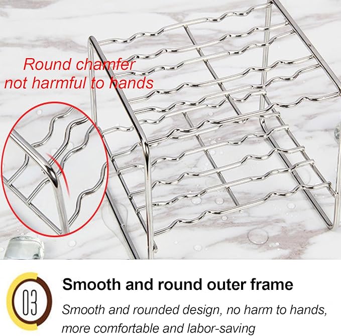 Set of 6 Stainless Steel Popsicle Molds Kit, Metal Popsicle Moulds,Homemade Ice Treat Makerwith 50 Wooden Sticks and 6 Silicone Seals and 20 Pop Bags,Cleaning Brush（semi-circular）