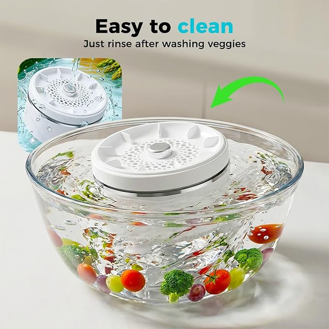 Fruit and Vegetable Washing Machine, Capsule Fruit Cleaner Device for Kitchen Sink | Portable Veggie Wash Purifier for Produce Grains Meat Seafood, 2026 Wireless Hydroxyl Water Ion Technology (1Pcs)