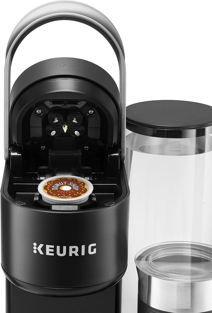 Keurig K-Café SMART Single Serve Coffee Maker with WiFi Compatibility, Latte and Cappuccino Machine with Built-In Frother, 6 Brew Sizes, Black