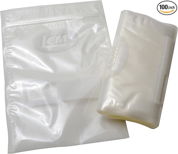 LEM Maxvac 11" x 16" Gallon Resealable Vacuum Bags