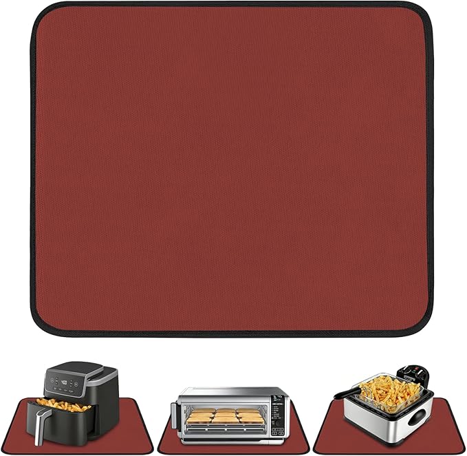Heat Resistant Mat 21x24in, Hot Pads for Protecting Countertops, Under Air Fryer and Coffee Maker Mat, Extra Wide Protector