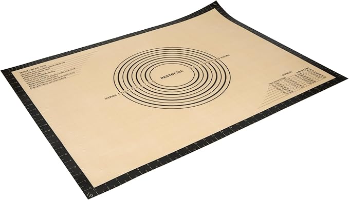 Restaurantware Baking Mat Pack of 1 Non-Stick 23.6"x31.5" Silicone Extra Large Baking Mat, Rectangle Reusable Durable Anti-Slip Sheet with Measurement Markings for Kneading Rolling Shaping Dough