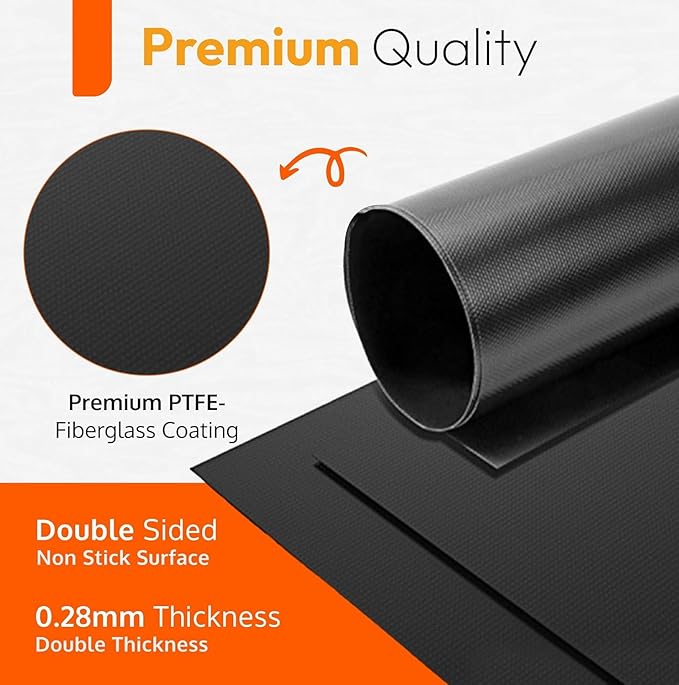 Large Teflon Mats, Reusable Non-Stick Oven Liners For Toaster Ovens, Dishwasher Safe, Oven Mat For Bottom Of Oven (13" x 16" / 2pcs) (24" x 16" 6pcs Black)