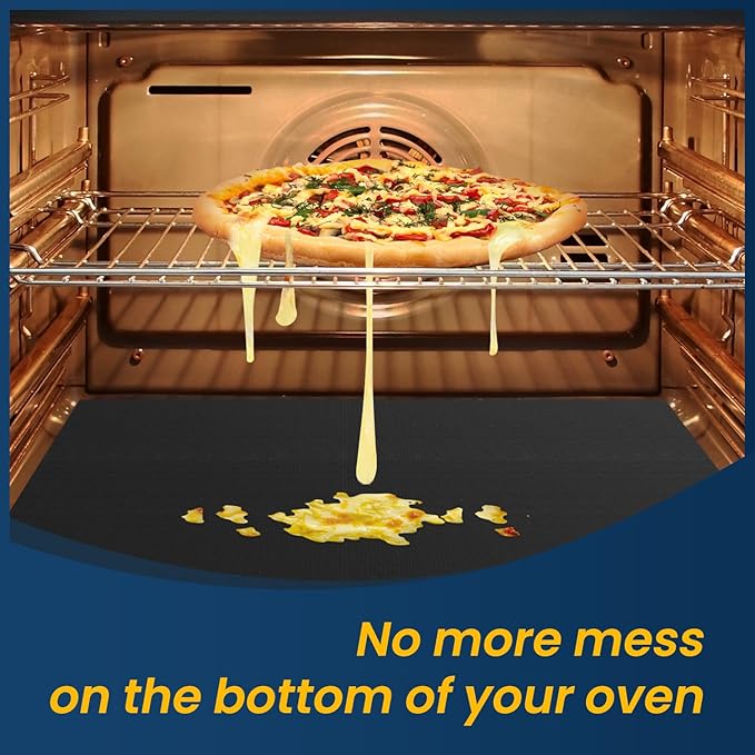 eavy Duty Oven Liners for Electric Stove + Silicone Baking Mat Roll
