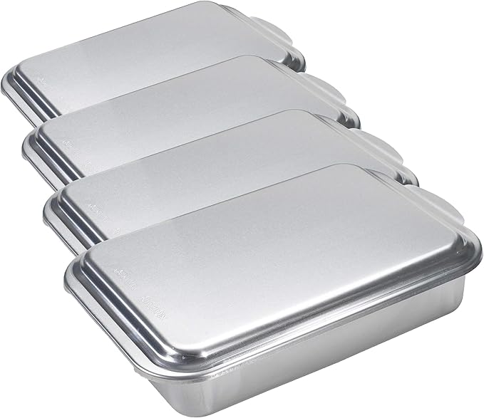 Nordic Ware Classic Metal 9x13 Covered Cake Pan,(Pack of 4)