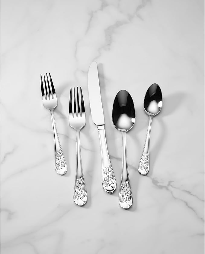 Lenox 894645 Chestnut Ridge 65-Piece Flatware Set
