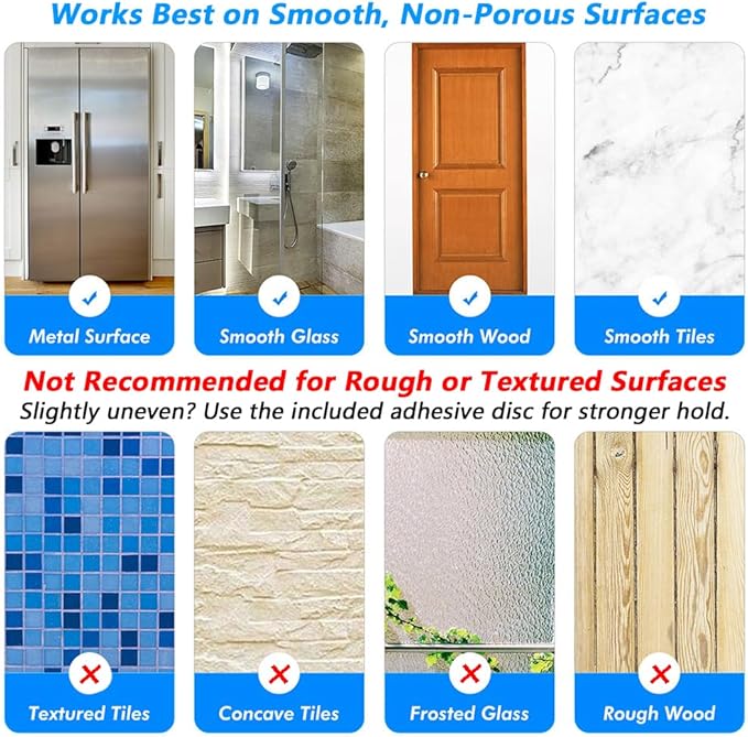 BOPai Extendable Suction Cup Towel Bar 17-28.5", Removeable Shower Door Mat Rod, Brushed Nickel