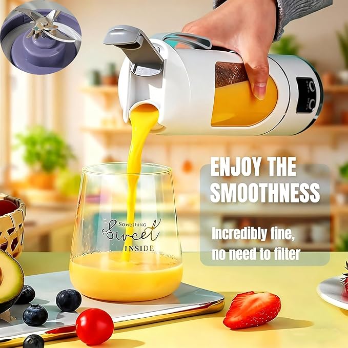Digital Multimode Juicer Blender - Smart Led Display, Portable Usb Personal Electric Blender, Juicer Shakes And Smoothies Blender For Smoothies Liquid Diet, Shakes, Leak Proof Design (1PC-C)