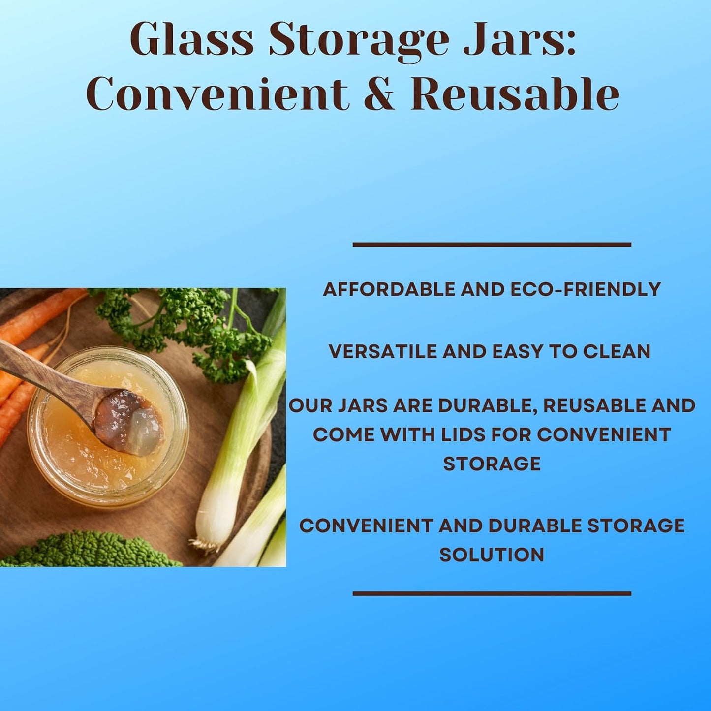JARMING COLLECTIONS Mason Jars 16 oz Glass Extra Wide Mouth Pint Storage Jars with Lids - BPA Free Plastic Storage Lids - Made in USA - Pint Glass Jars 16 oz with Lids, Ryan16BKX3
