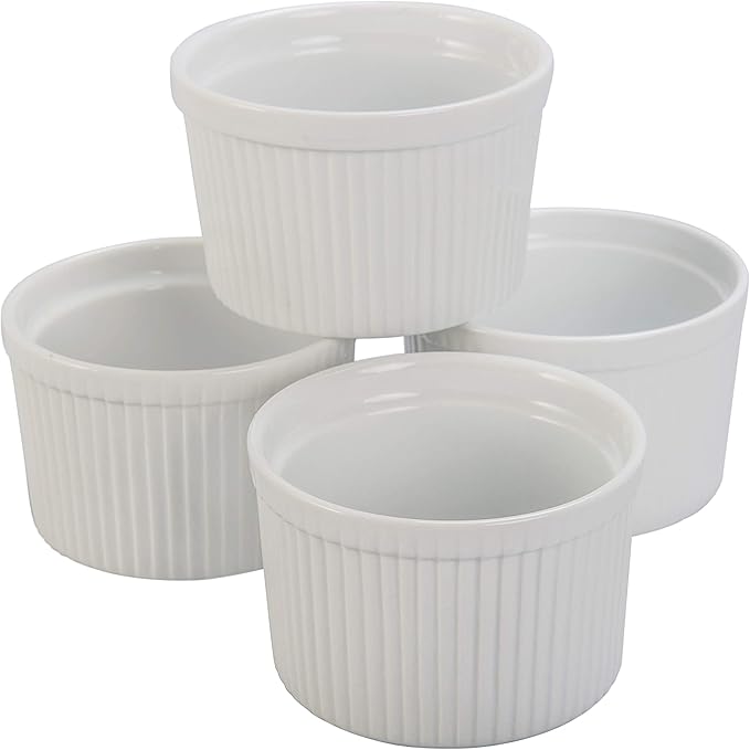 BIA Cordon Bleu Classic 8-Ounce Ramekin, Set of 4, White (900015S4SIOC)