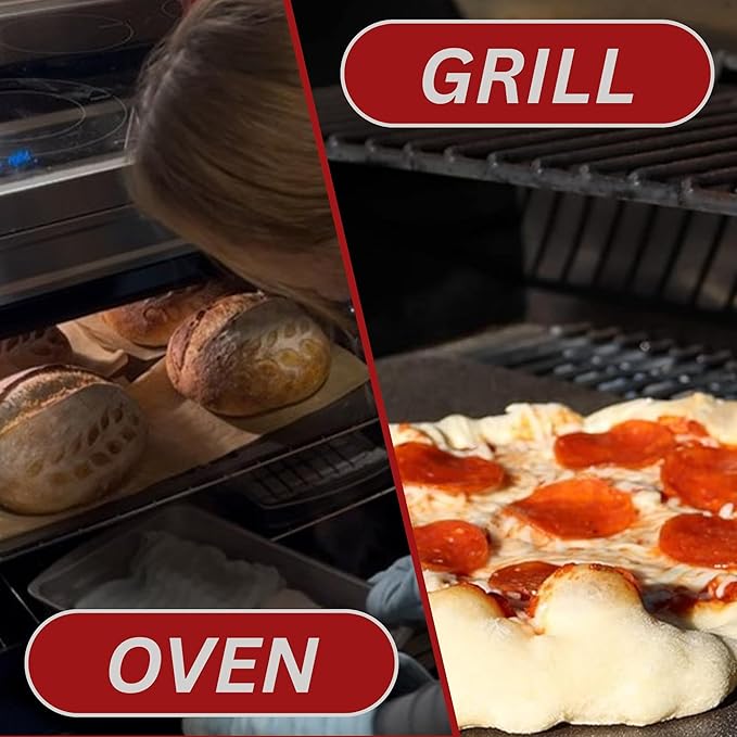 ThermiChef 14x14 Pizza Steel, 3/8" Thick, 20 lbs - Cooking Steel for Oven & Grill - Made in USA