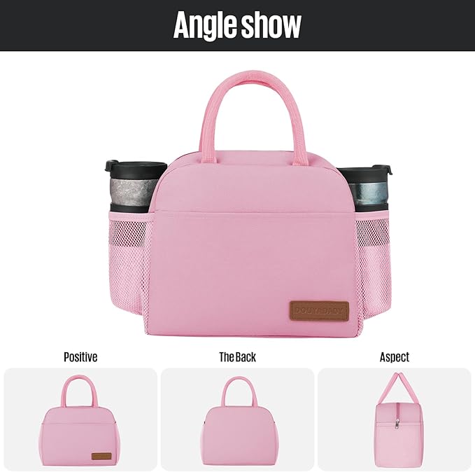 douyadady Lunch Bag Women/Men Lunch Box Women/Men (pink)