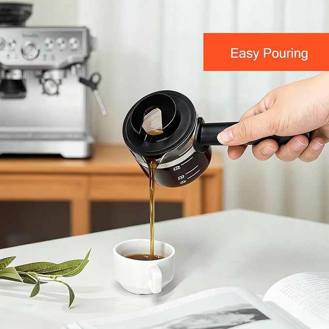 4 Cup Glass Espresso Coffee Carafe Compatible with Mr. Coffee, Krups, Salton, DeLonghi, Imusa, and espresso coffee maker Suitable for most espresso coffee makers on the market.