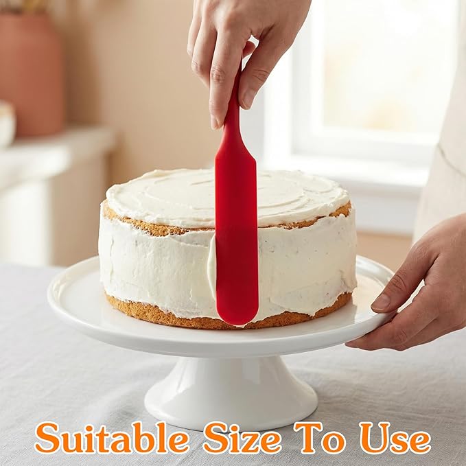 35pcs Jar Spatula,Silicone Jar Scraper with Long Handle,Jam Spreader Cake Cream Butter Spatulas, Silicone Spatula Waxing Applicator for Home Salon Body Use