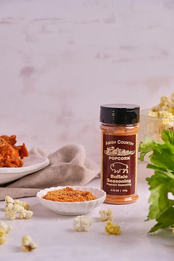 Amish Country Popcorn | Buffalo and Ranch Seasoning Bundle | Old Fashioned, Non-GMO