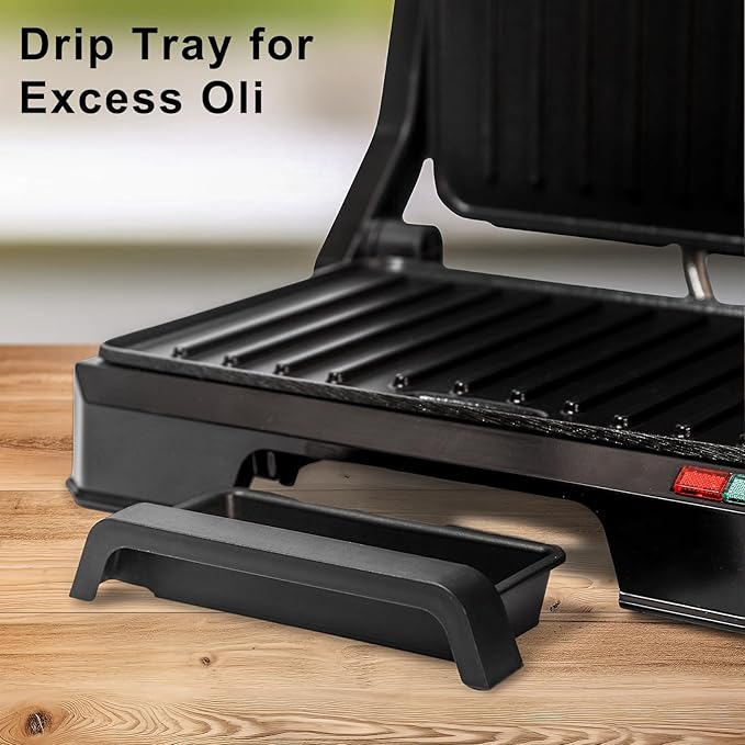UVFAST Small Panini Press Grill Sandwich Maker, Electric 3 in 1 Panini Sandwich Maker Grill, Open 180 Degrees for grill indoor, Perfect for Grilling Steaks, Burger, Sandwich, Non-stick Pan, Black