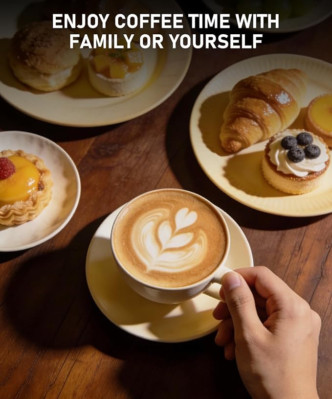Milk Frother Automatic, Electric Milk Frother and Steamer Removable Dishwasher Safe, Electromagnetic Heating, for Latte, Cappuccino, Chocolate Milk, Hot & Cold Foam,