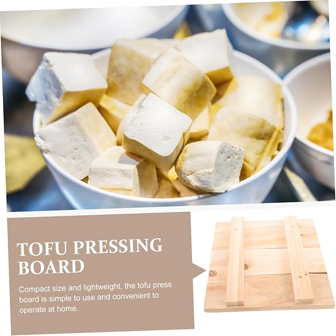 PRETYZOOM Handmade Tofu Press Mold Chess Press Board for Tofu Making Dishwasher Safe