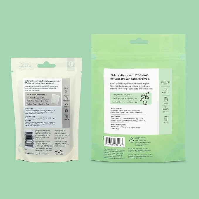 Fresh Wave Odor Removing Packs and Sprays Bundle: (2) 8 fl. oz. Sprays, (1) 6ct Packs and Pod Combo