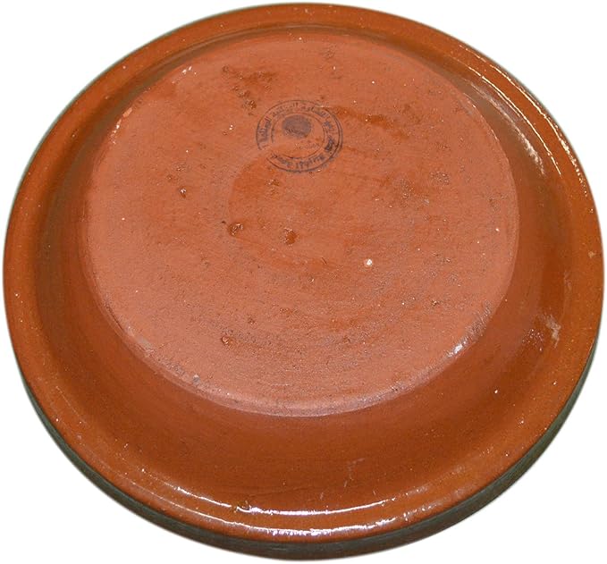 Treasures Of Morocco Cooking Tagine, Large 100%, Handmade, 12 inches, Brown, Clay, Round, Dishwasher Safe, Traditional