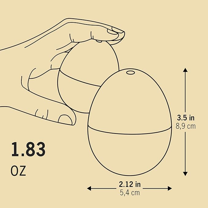 Good Vibes BeepEgg - Singing Floating Egg Timer – Boil Together with The Eggs - Egg Cooker for 3 Levels of doneness - BeepEgg with 3 melodies - Funny Musical Egg Timer - Brainstream