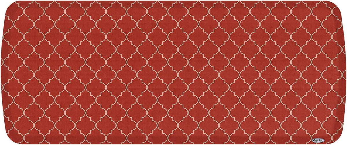 GelPro Elite Premier Anti-Fatigue Kitchen Comfort Floor Mat, 20x48", Lattice Garnet Stain Resistant Surface with therapeutic gel and energy-return foam for health & wellness