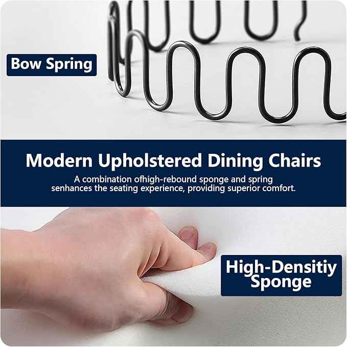 Blue Velvet Dining Chairs Set of 2, Kitchen Chairs Set of 2, Tufted Upholstered Dining Room Chair, Back Ring Pull Trim, Golden Stainless Steel Legs, Blue