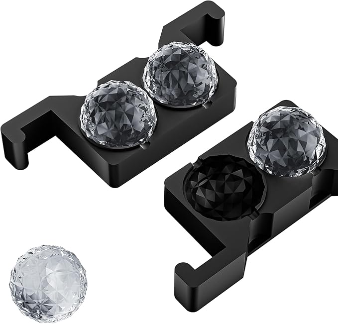 Bangp Premium Clear Ice Ball Maker with Storage Bag,4 Distinctive 2.4" Crystal Clear Ice Balls for Whiskey,Cocktails & Bourbon,Gifts for Men