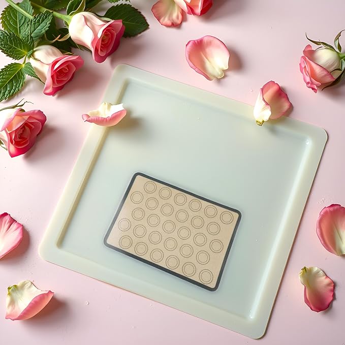 Non-Stick Silicone Baking Mat for Macarons, Pastry, Cookies, and Cakes - 42x29.5cm Silicone Baking Mats & Liners Eco-Friendly Pastry Mats, Baking Tools and Accessories(ZS354)