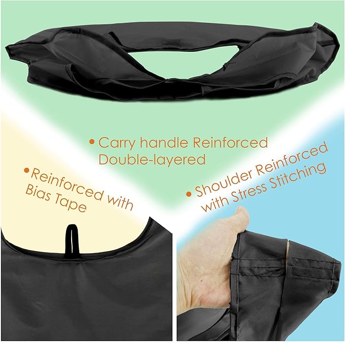 BeeGreen DIY Reusable Grocery Bags Bulk 10 Pack, Reusable Shopping Bags X-Large 50LBS, Machine Washable Kitchen Reusable Bags Heavy Duty, Foldable Tote Bags w Handles for Shopping