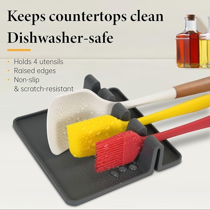 Removable Pot Handle, Universal Pan Handle, Replacement for Pots and Pans, Fits All Cookware, Includes Spoon Rest, Durable & Heat-Resistant, Cream White