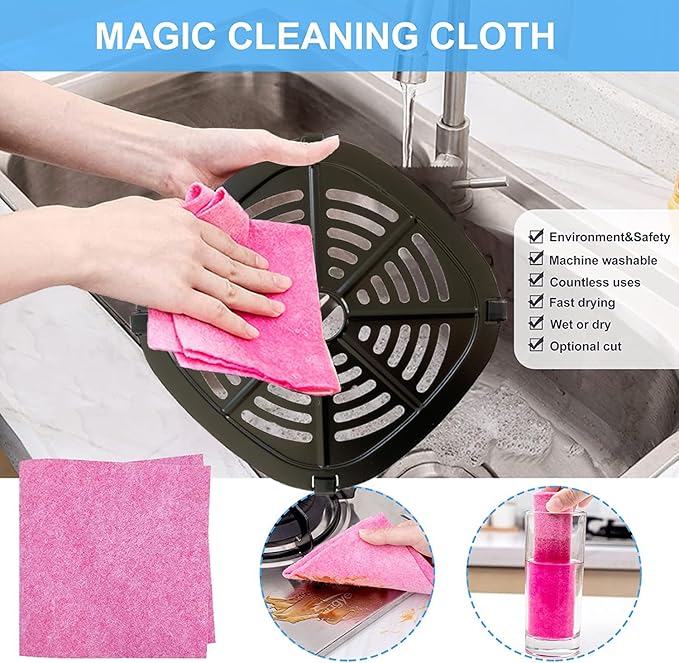 2.6QT Air Fryer Crisper Tray for Dash Air Fryers, Upgraded Air Fryer Grill Pan, Air Fryer Grill Plate, Air Fryer Grate Insert Rack Grid for Dash Air fryer, Nonstick, Dishwasher safe