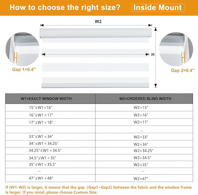 Persilux Cordless Zebra Blinds for Indoor Windows, Free-Stop Zebra Blinds Cordless, Light Filtering Sheer Shades Dual Layer for Day and Night, Zebra Roller Shades for Home (34.25" W X 72" H, White)