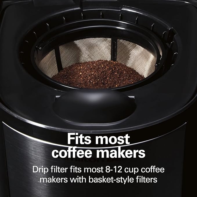 Hamilton Beach Permanent Gold Filter, Fits Most 8 to 12-Cup Coffee Makers (80675R)