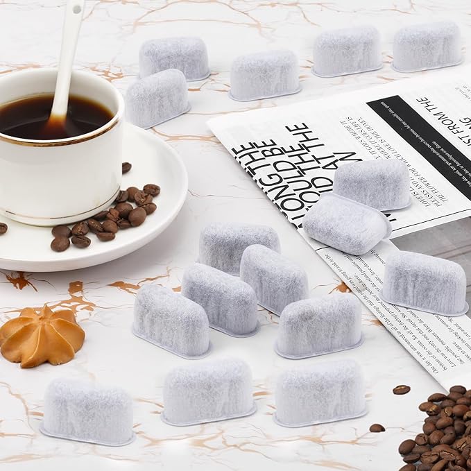 16 Pcs Espresso Machine Filters Replacement for Cuisinart, Activated Charcoal Coffee Water Filter Replacement Compatible with All Cuisinart Coffee Makers