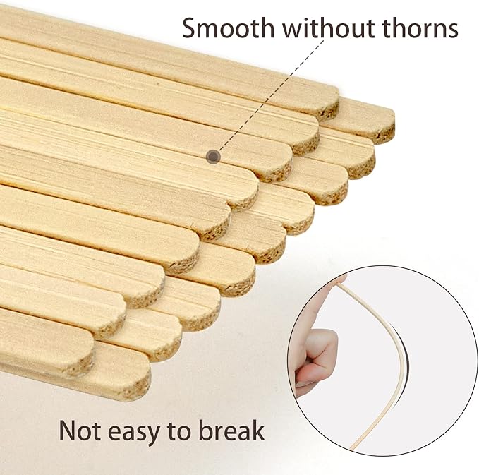 Bamboo Coffee Stirrers, 500 Count of Disposable Coffee Stir Sticks - Stir Sticks For Coffee Bar 5.5 Inch, Stir Sticks with Smooth End, Coffee Stirs for Coffee, Cocktail, Hot Drinks