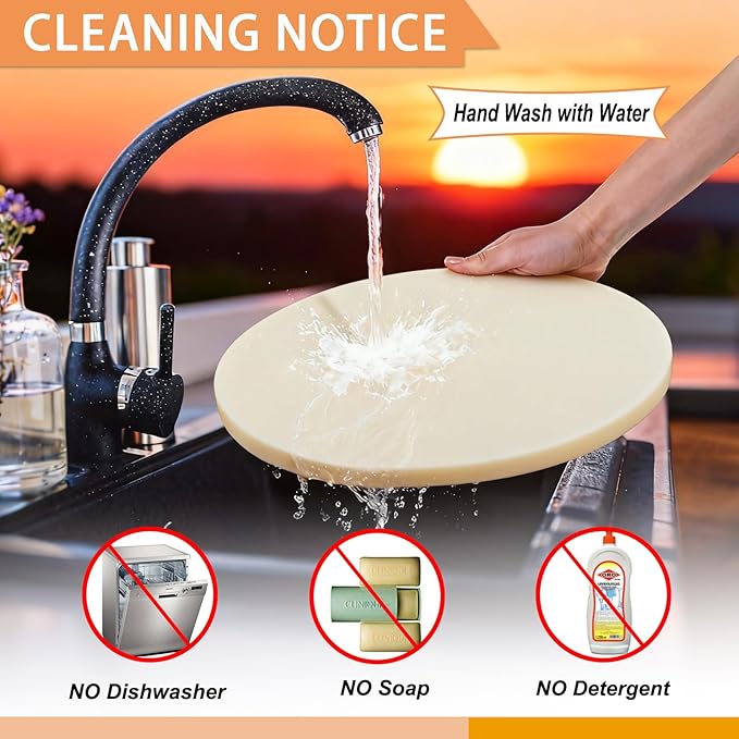16" Round Pizza Stone, Large Cordierite Bread Baking Stone for Oven and Grill, Safe Circular Cooking Stone for Grill 16 Inch, Ideal for Grilling Baking Several Sizes of Pizzas