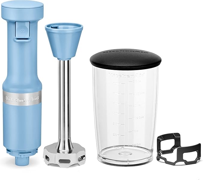 KitchenAid Variable Speed Corded Hand Blender KHBV53, Blue Velvet