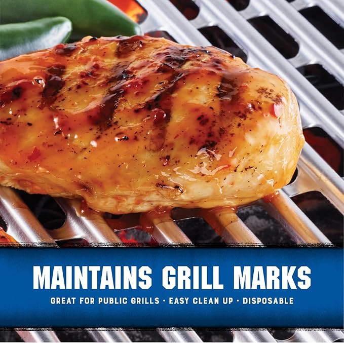 Kingsford Heavy Duty Aluminum Grilling Foil Liners, Disposable Grill Grate Covers for Grilling, Cooking, and Steaming, Helps Keep Grill Grates Clean, 14.75 x 9 in, 4 Count - 12 Pack
