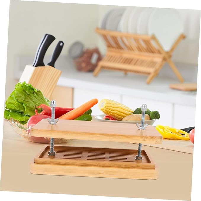 LABRIMP Homemade Tofu Maker Bamboo Tofu Press Mold Bean Curd Molds Pressure Drainer