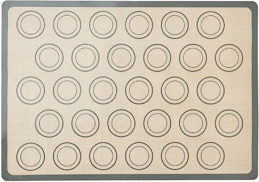 1 Piece Silicone Baking Mat Non Stick Heat Resistant Oven Liner Sheet for Cookie Macaron Bread Tool(Grey 42x29.5cm)