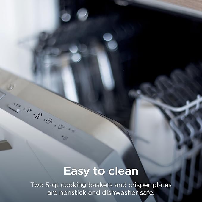 Ninja Air Fryer, Thermometer, Roast, Bake, Air Fry, Crisps, Broil, Reheats, Keep Warm, 10-in-1, Fries, Frozen Food, Veggies, and Meat, Quick Meals, Healthy Meals, Less Oil, 10 QT, GREY, DZ550GY