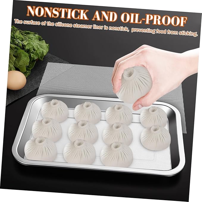 10pcs Silicone Stove Mat Oven Mat for Bottom of Oven Steam for Cooking Non-stick Baking Food Dehydrator Accessories