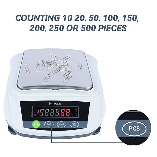 U.S. Solid Digital Lab Scale 2000g x 0.01g Precision Analytical Balance Kitchen Jewelry Scientific Weighing - AC/DC Power