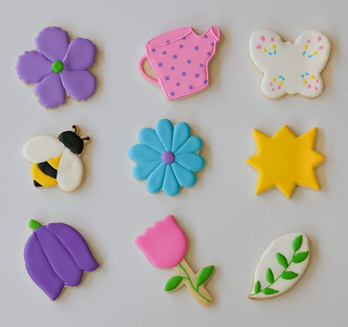 Handstand Kitchen Spring Fling 30-piece Real Cookie Baking Set with Recipes for Kids