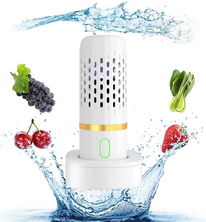 Fruit and Vegetable Washing Machine - Fruit Cleaner Purifier Device 4400 Mah, 10 Minute Quick Clean for Washing Fruit and Vegetable