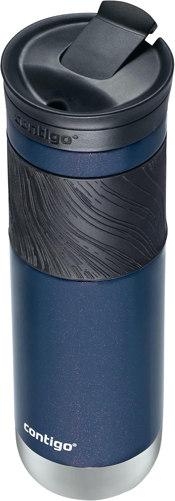 Contigo Byron 2.0 Stainless Steel Travel Mug with Snapseal Lid and Grip, 24oz, Midnight Berry, BPA Free and Leak Proof