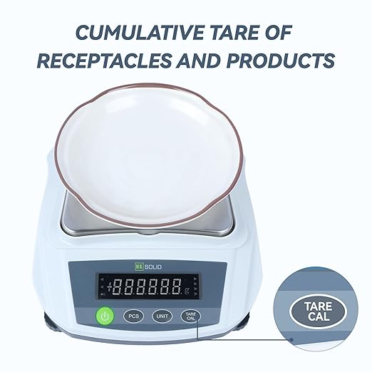 U.S. Solid Precision Balance 2000g x 0.01g Analytical Digital Lab Scale Analytical Balance for Kitchen Jewelry Scientific