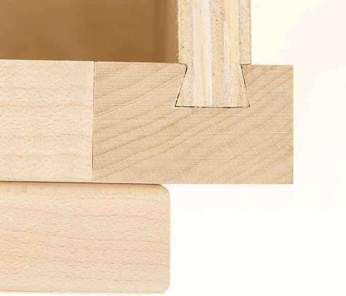 Quicklock RTA (Ready-to-Assemble) 42" Tall Wall Kitchen Cabinets - Shaker Style | 100% Hardwood | Made in America | Soft Close Hardware (Raw Maple, 12" D x 12" W x 42" H)